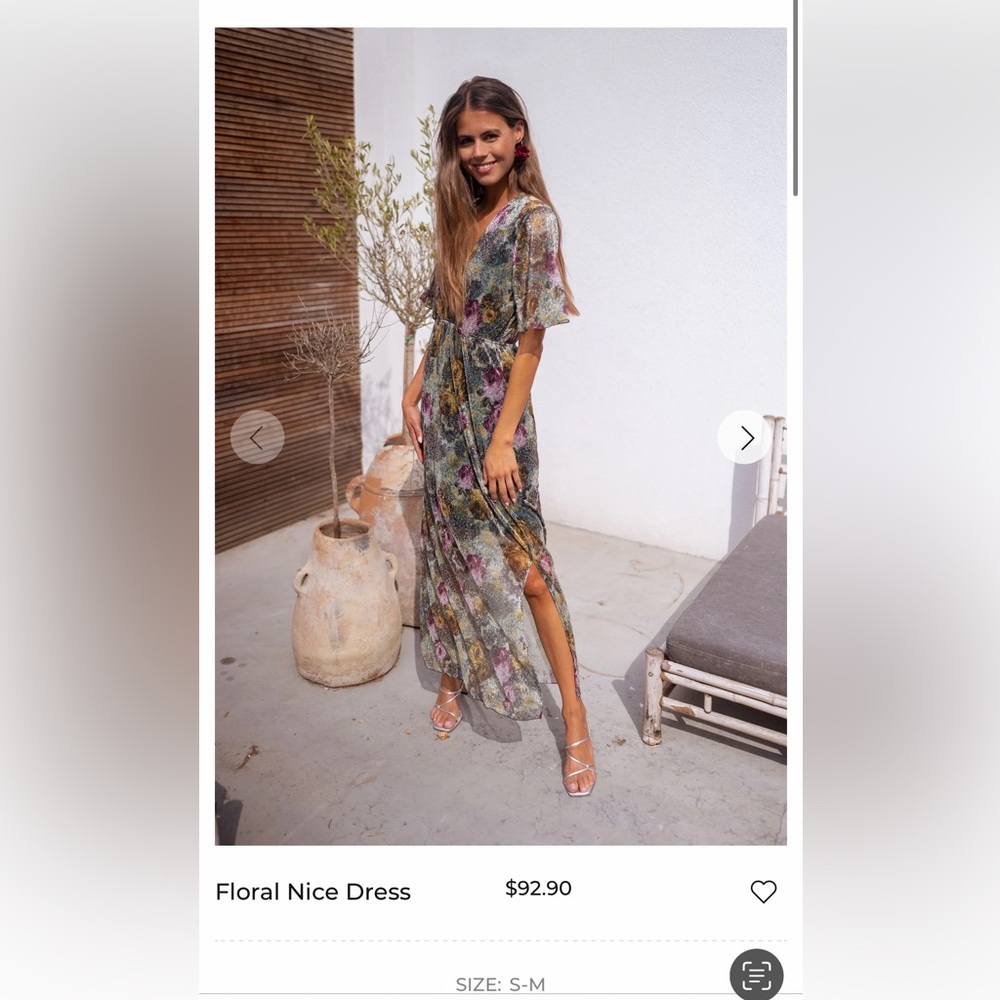Floral sheer maxi